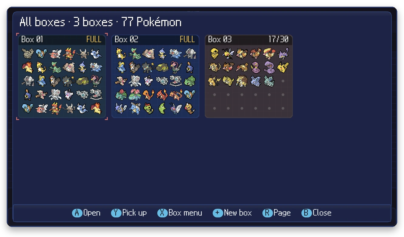 All boxes