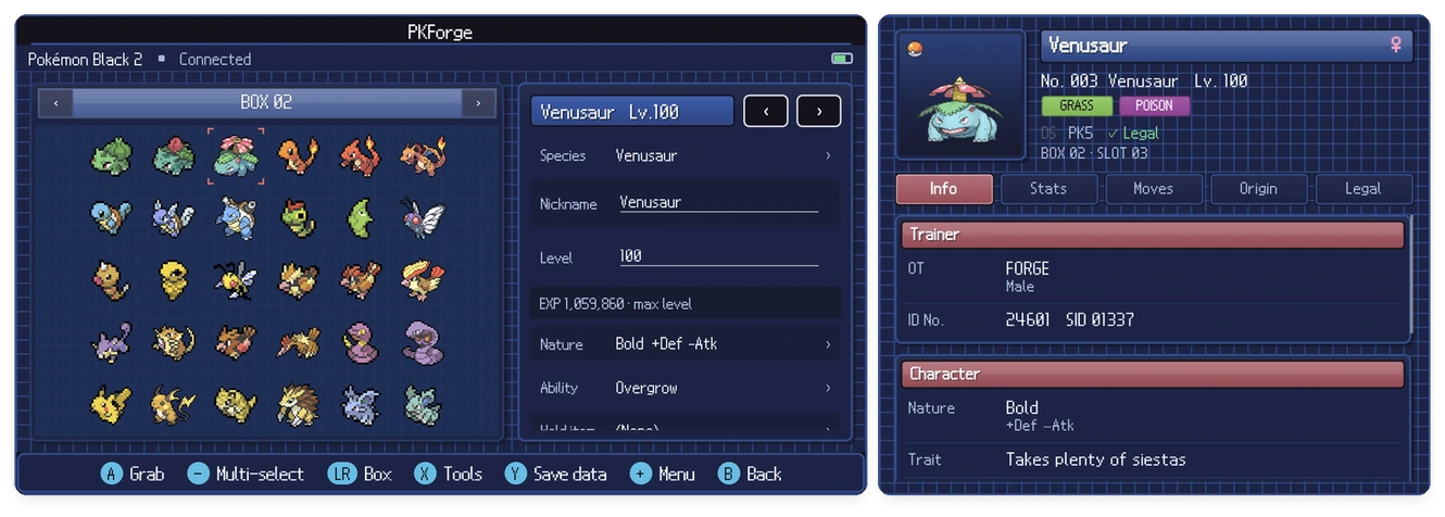 Box view and inspector
