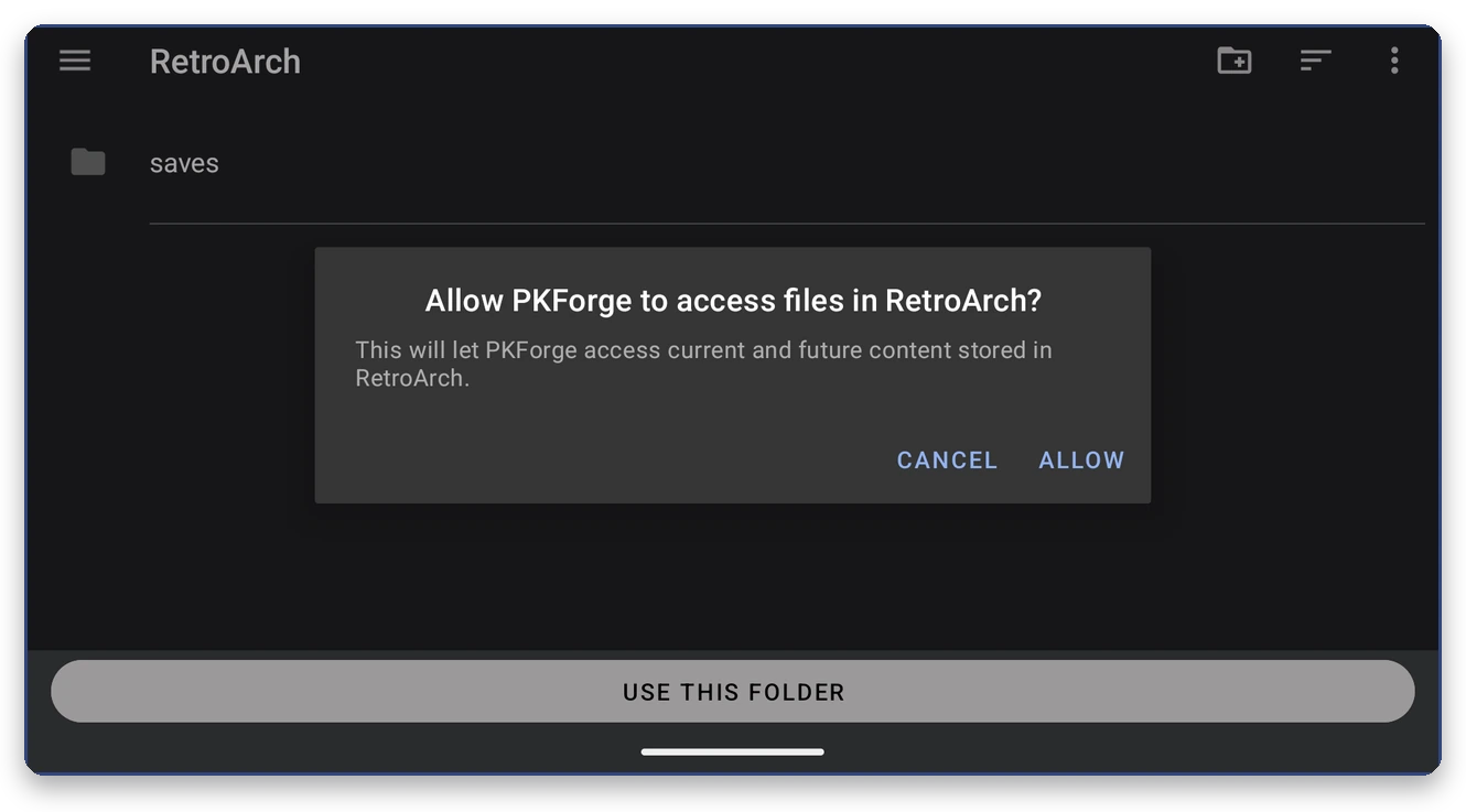 Allow access
