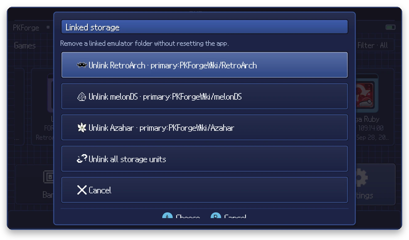 Linked storage