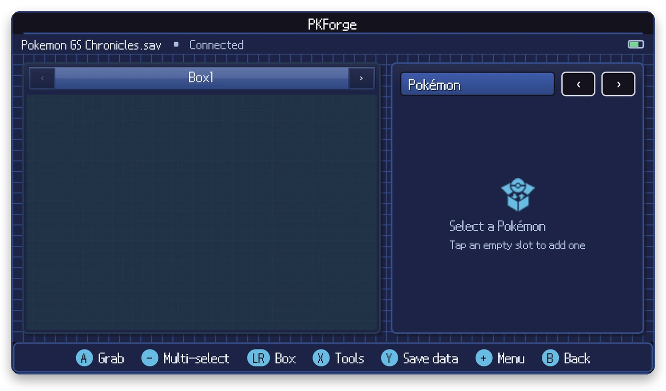 A single file opened
