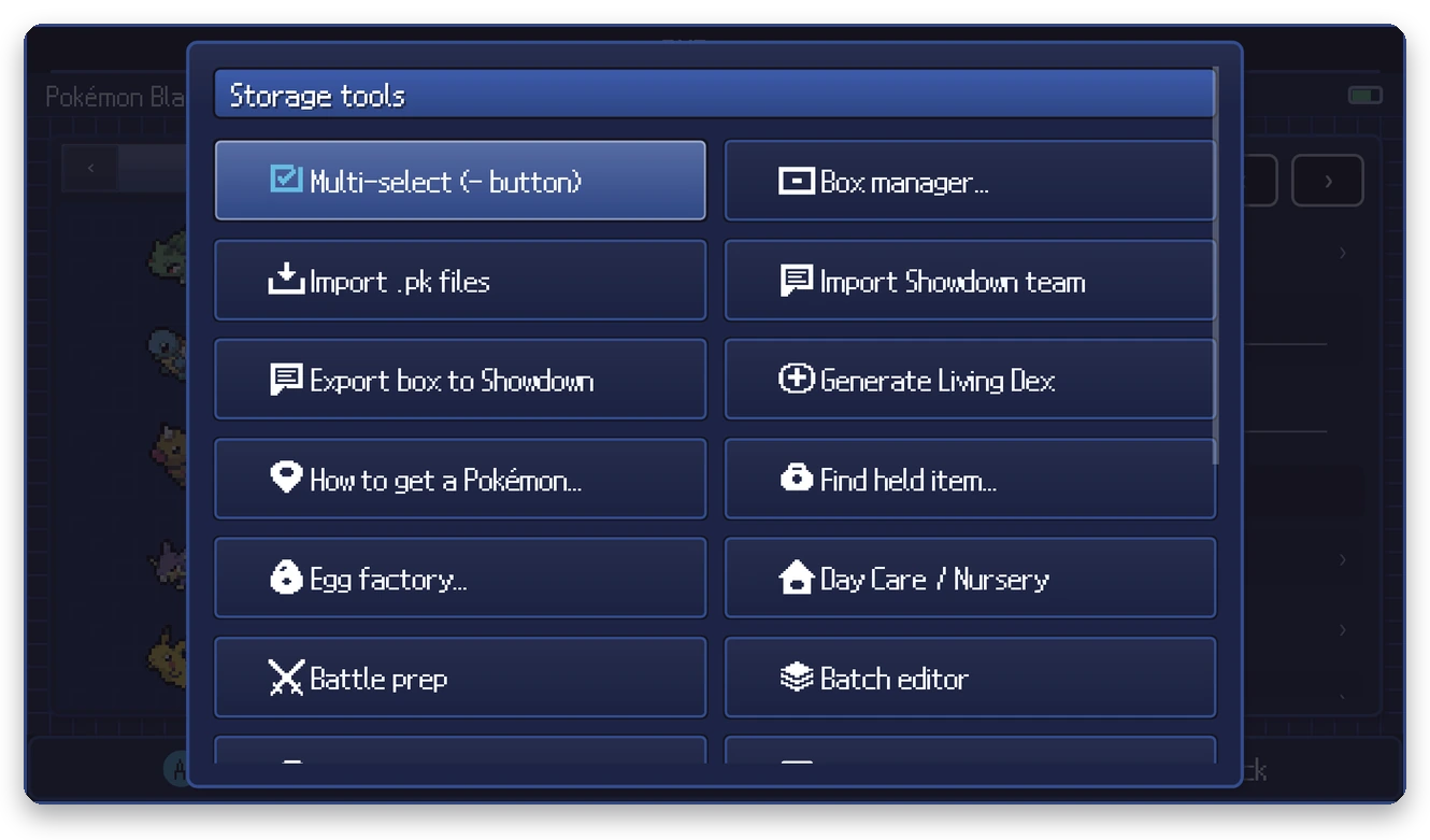 Storage tools